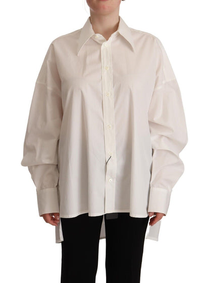 Dolce &amp; Gabbana Timeless White Polo Top - Elegance Meets Comfort