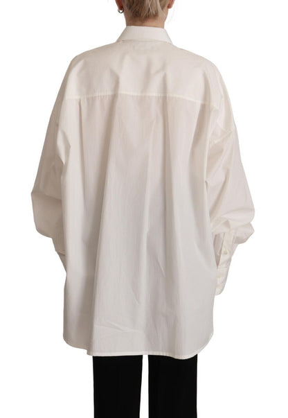 Dolce &amp; Gabbana Timeless White Polo Top - Elegance Meets Comfort