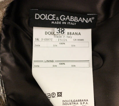 Dolce &amp; Gabbana Elegant Floral Silk Full Skirt