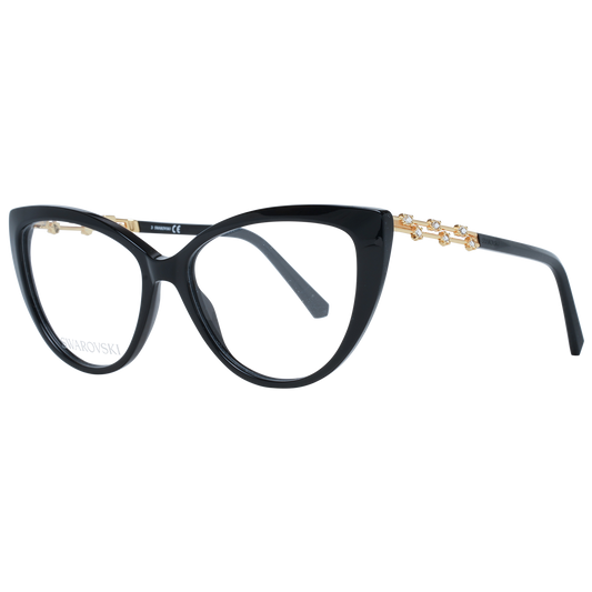 Swarovski Elegant Black Cat Eye Designer Eyeglasses