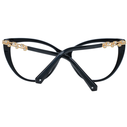 Swarovski Elegant Black Cat Eye Designer Eyeglasses