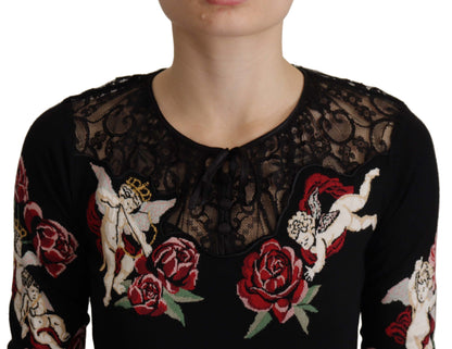 Dolce &amp; Gabbana Embroidered Angel Cardigan Sweater