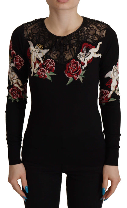 Dolce &amp; Gabbana Embroidered Angel Cardigan Sweater