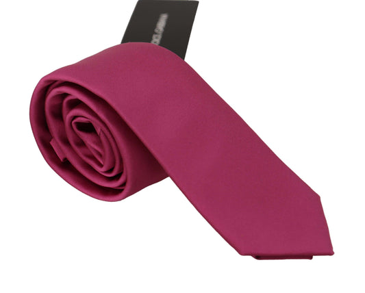 Dolce &amp; Gabbana Elegant Pink Silk Bow Tie for the Dapper Gentleman