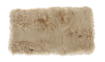 Dolce &amp; Gabbana Elegant Alpaca Fur Shoulder Wrap in Beige