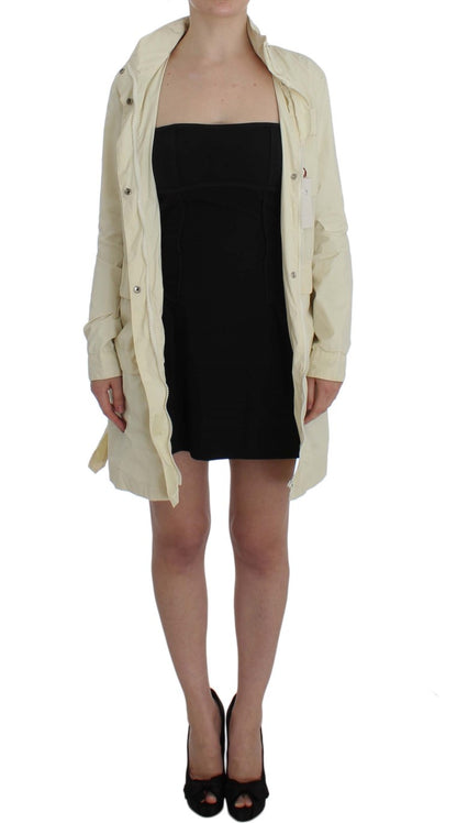 PAROSH Chic Beige Trench Jacket Coat