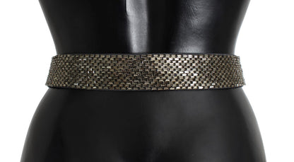 Dolce &amp; Gabbana Embellished Sequined Wide Waist Belt