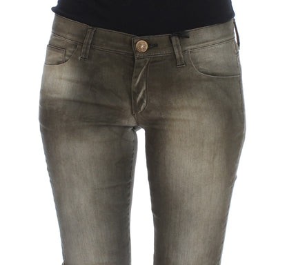 Ermanno Scervino Chic Gray Slim Fit Italian Denim