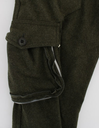 Ermanno Scervino Chic Green Cargo Pants for Effortless Style