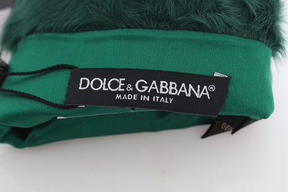 Dolce &amp; Gabbana Elegant Elbow-Length Leather Gloves