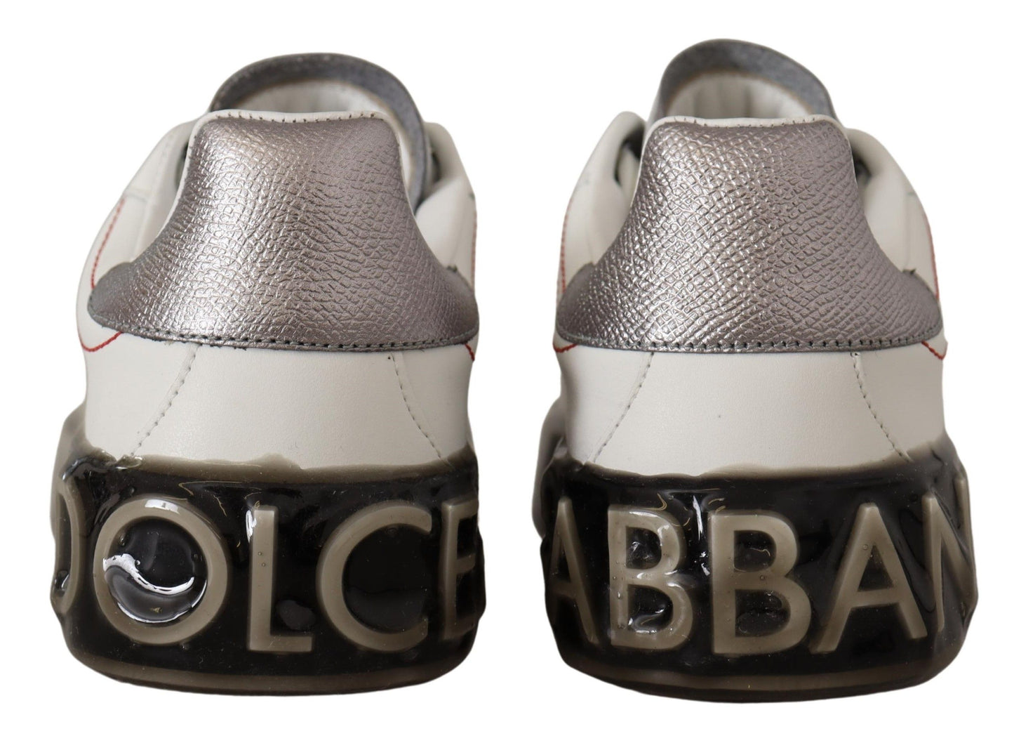 Dolce &amp; Gabbana Elegant White Leather Sneakers