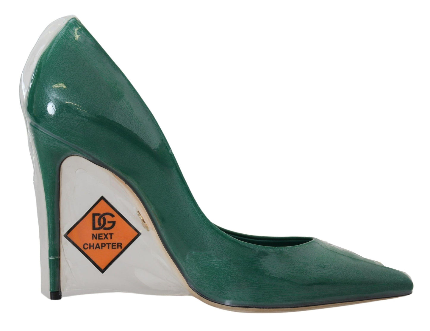 Dolce &amp; Gabbana Emerald Elegance Leather Heels Pumps