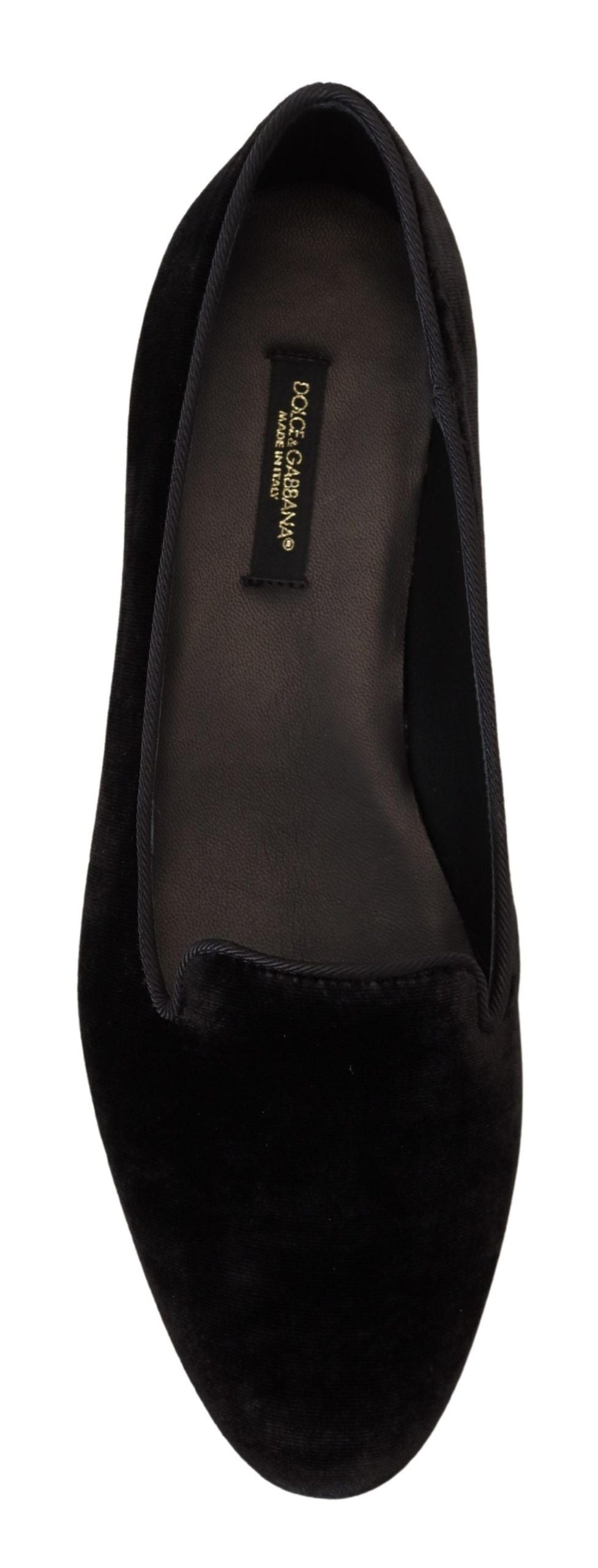 Dolce &amp; Gabbana Elegant Black Silk-Blend Loafers