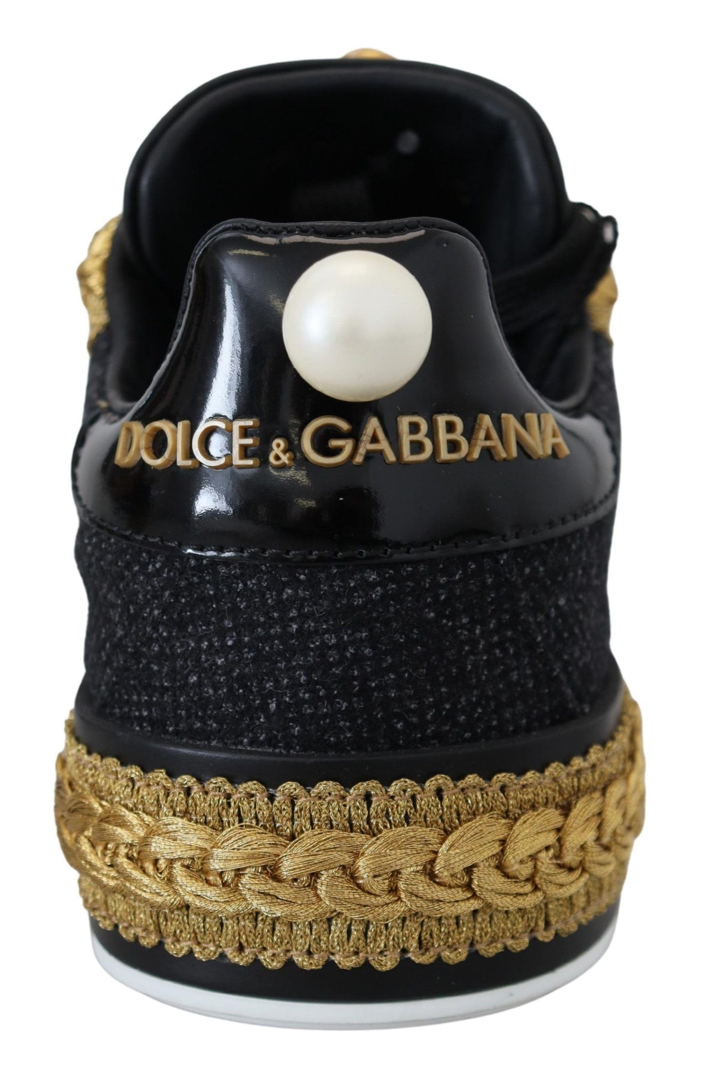 Dolce &amp; Gabbana Elegant Portofino Leather Sneakers in Black