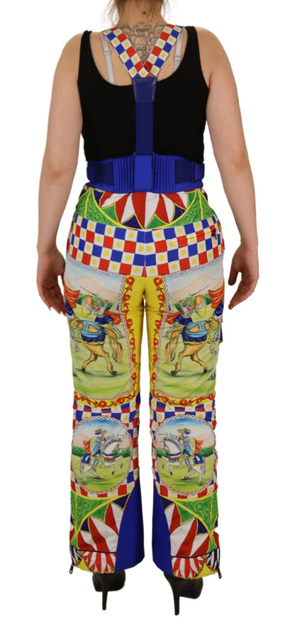 Dolce &amp; Gabbana Multicolor High Waist Snow Pants