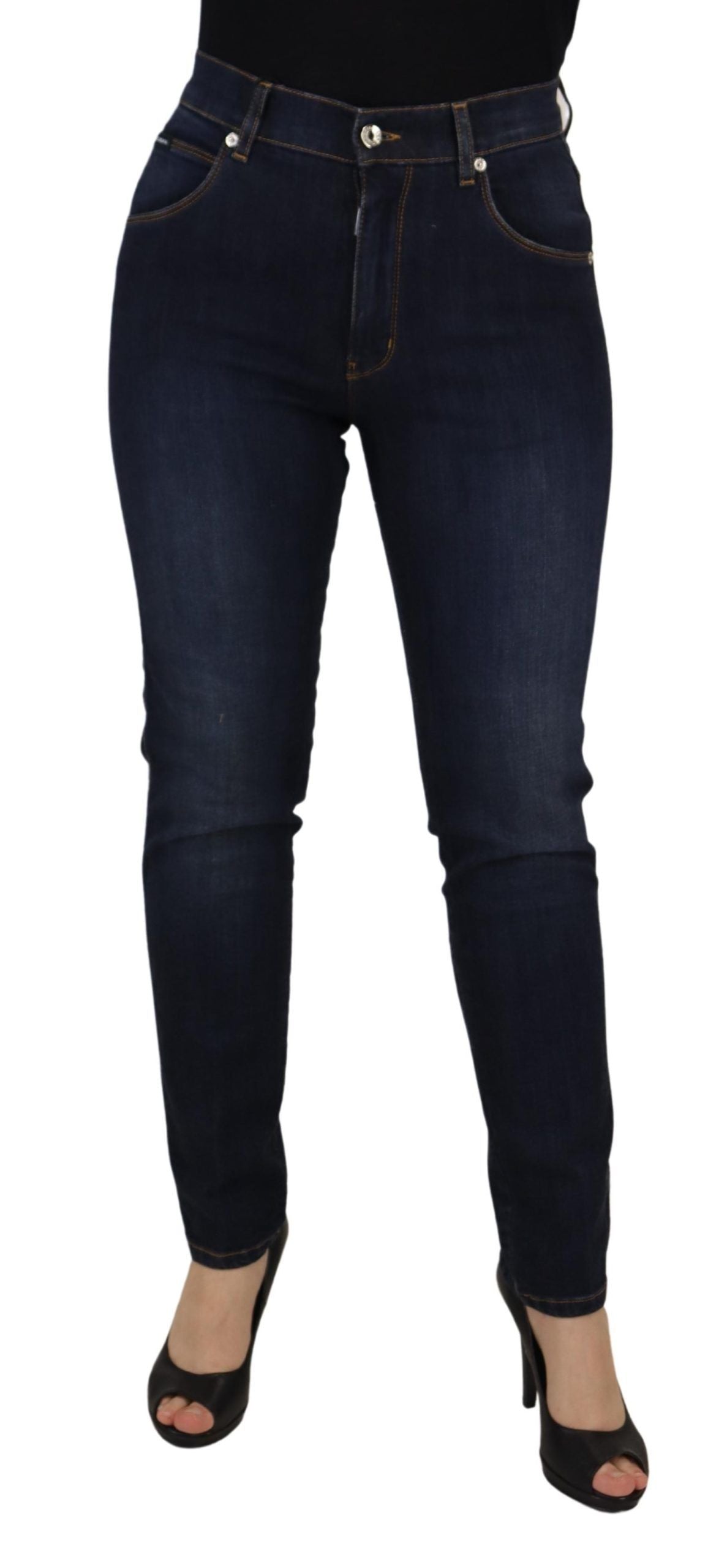 Dolce &amp; Gabbana Elevate Your Denim Game with High Waist Skinny Jeans