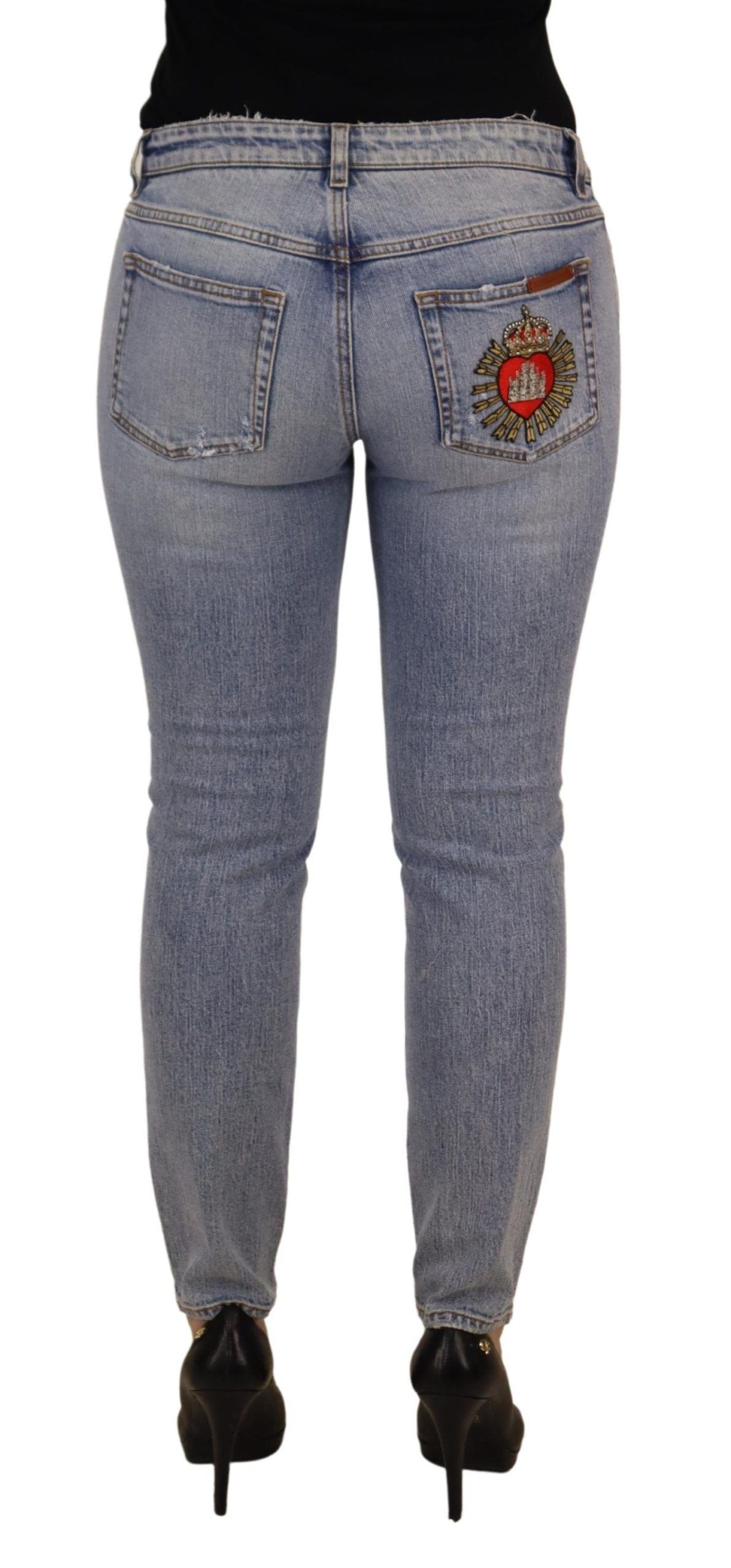 Dolce &amp; Gabbana Elegant Skinny Fit Denim for Sophisticated Style