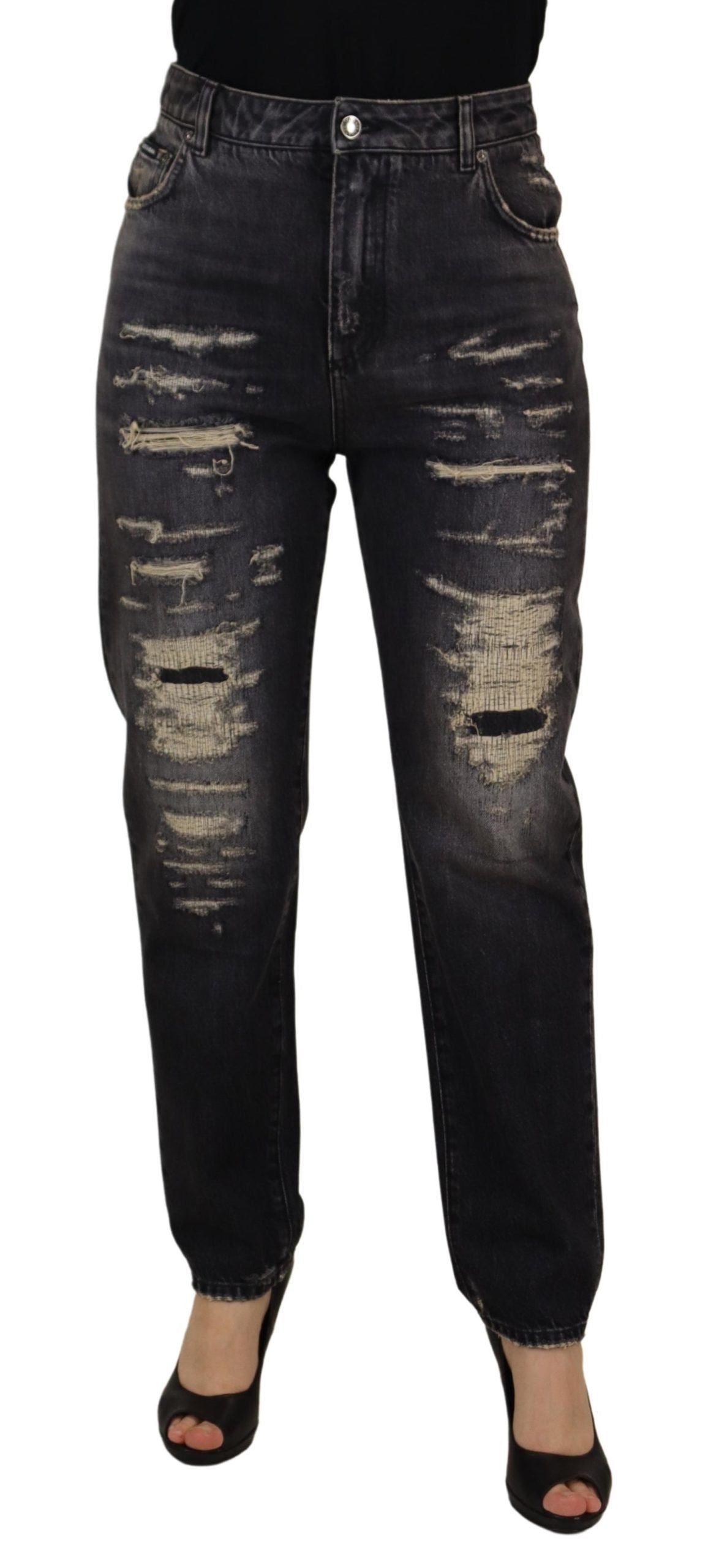 Dolce &amp; Gabbana Elegant High Waist Skinny Jeans