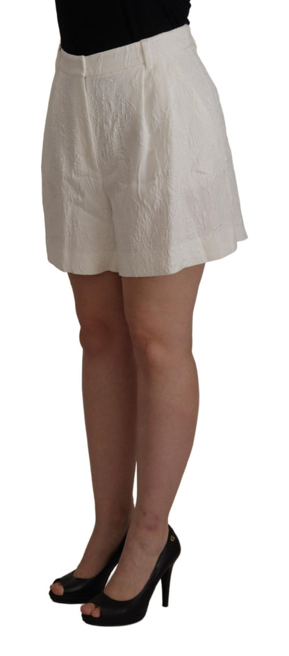 Dolce &amp; Gabbana Elegant High Waist White Culotte Shorts