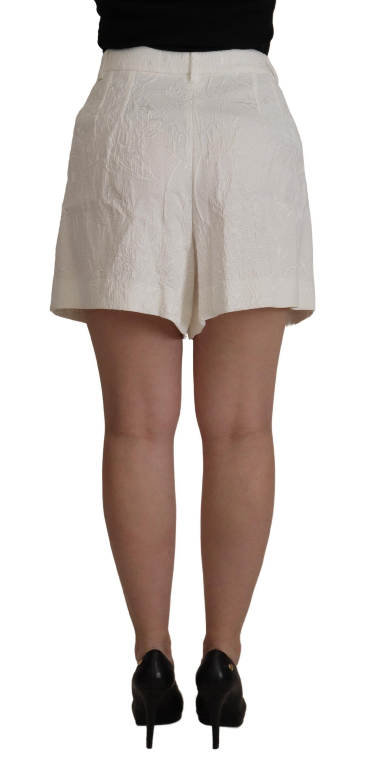 Dolce &amp; Gabbana Elegant High Waist White Culotte Shorts