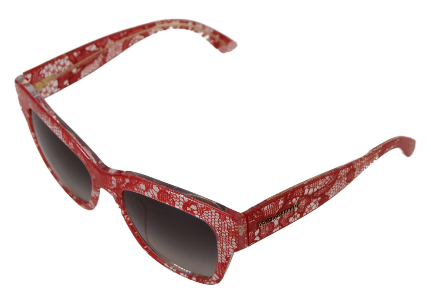 Dolce &amp; Gabbana Sicilian Lace Accented Designer Sunglasses