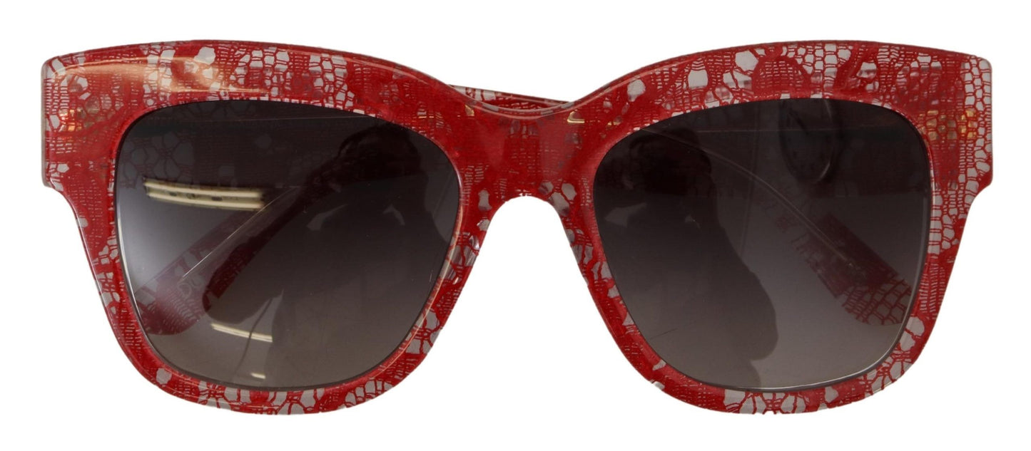 Dolce &amp; Gabbana Sicilian Lace Accented Designer Sunglasses