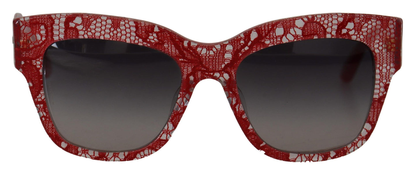 Dolce &amp; Gabbana Sicilian Lace Accented Designer Sunglasses