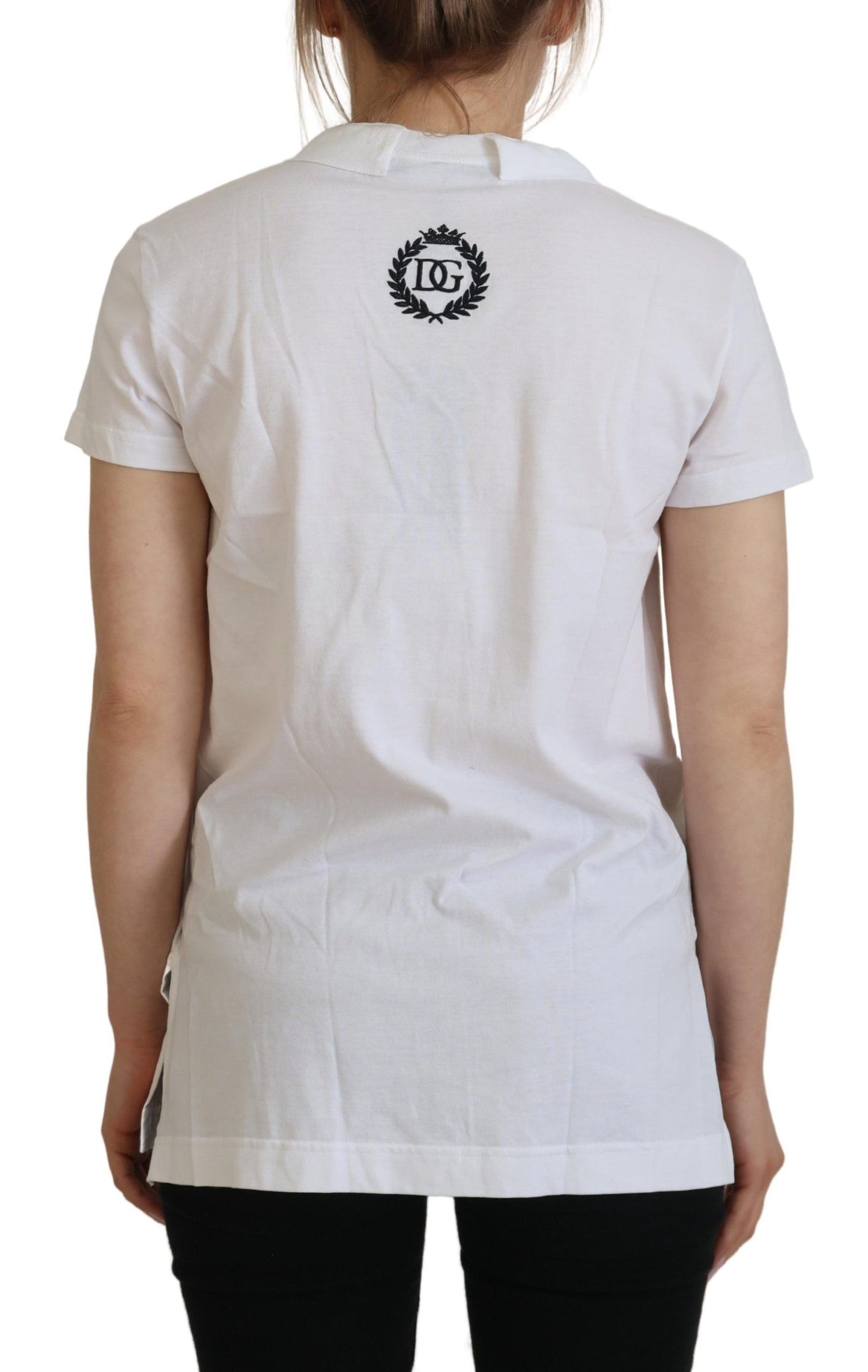 Dolce &amp; Gabbana Elegant White Cotton Top Tee