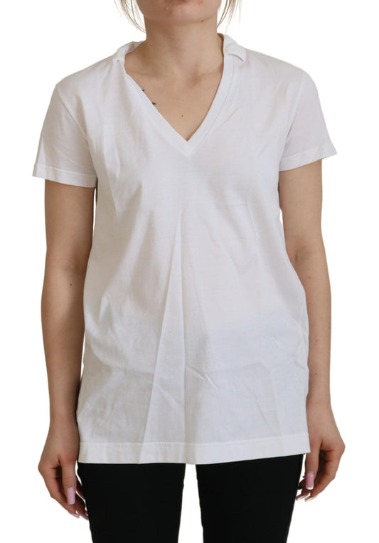 Dolce &amp; Gabbana Elegant White Cotton Top Tee