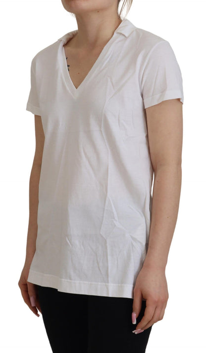 Dolce &amp; Gabbana Elegant White Cotton Top Tee