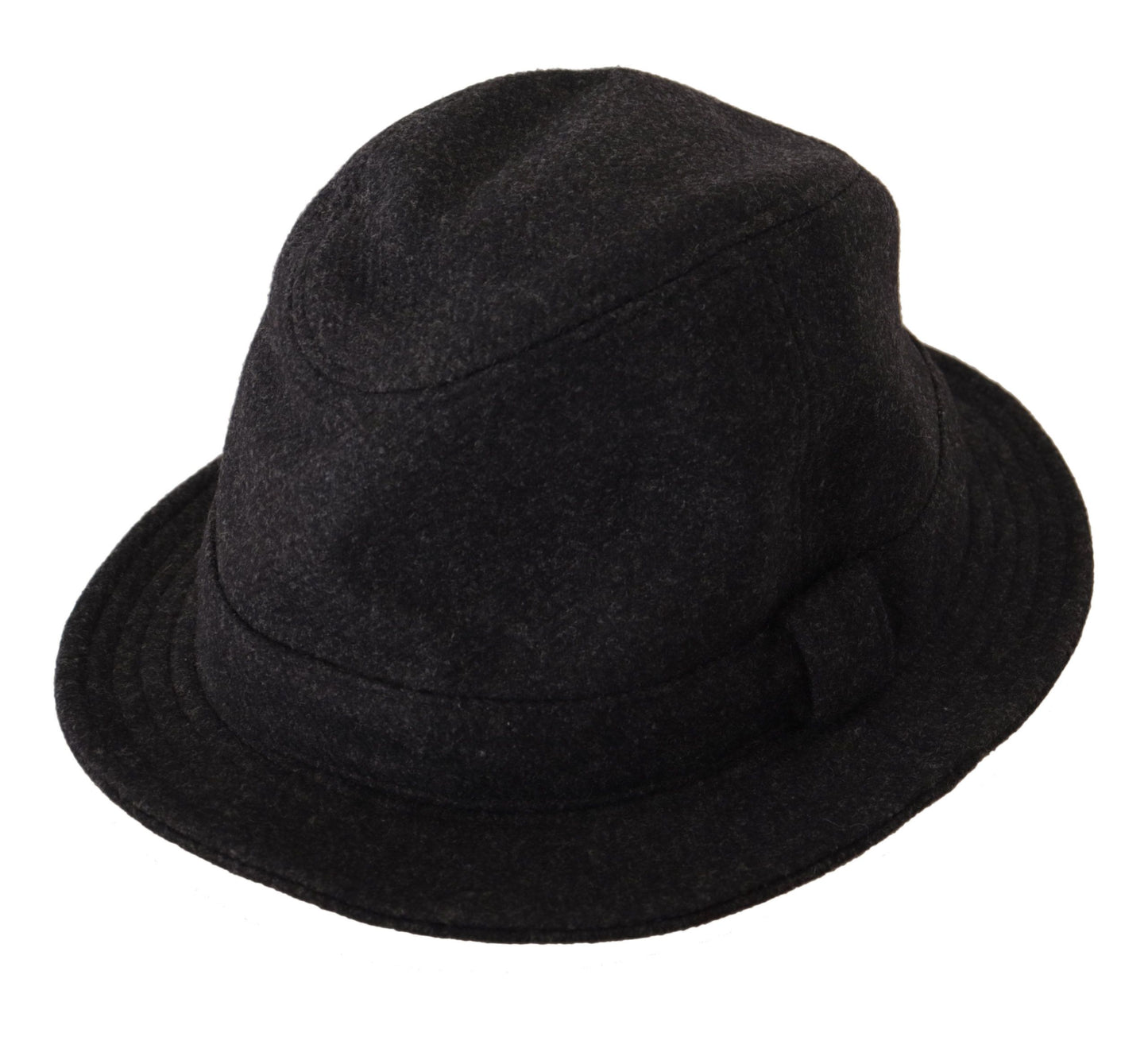 Dolce &amp; Gabbana Elegant Gray Trilby Hat in Wool and Cashmere