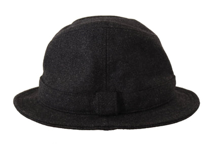 Dolce &amp; Gabbana Elegant Gray Trilby Hat in Wool and Cashmere