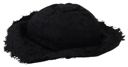 Dolce &amp; Gabbana Elegant Sun-Ready Black Designer Hat