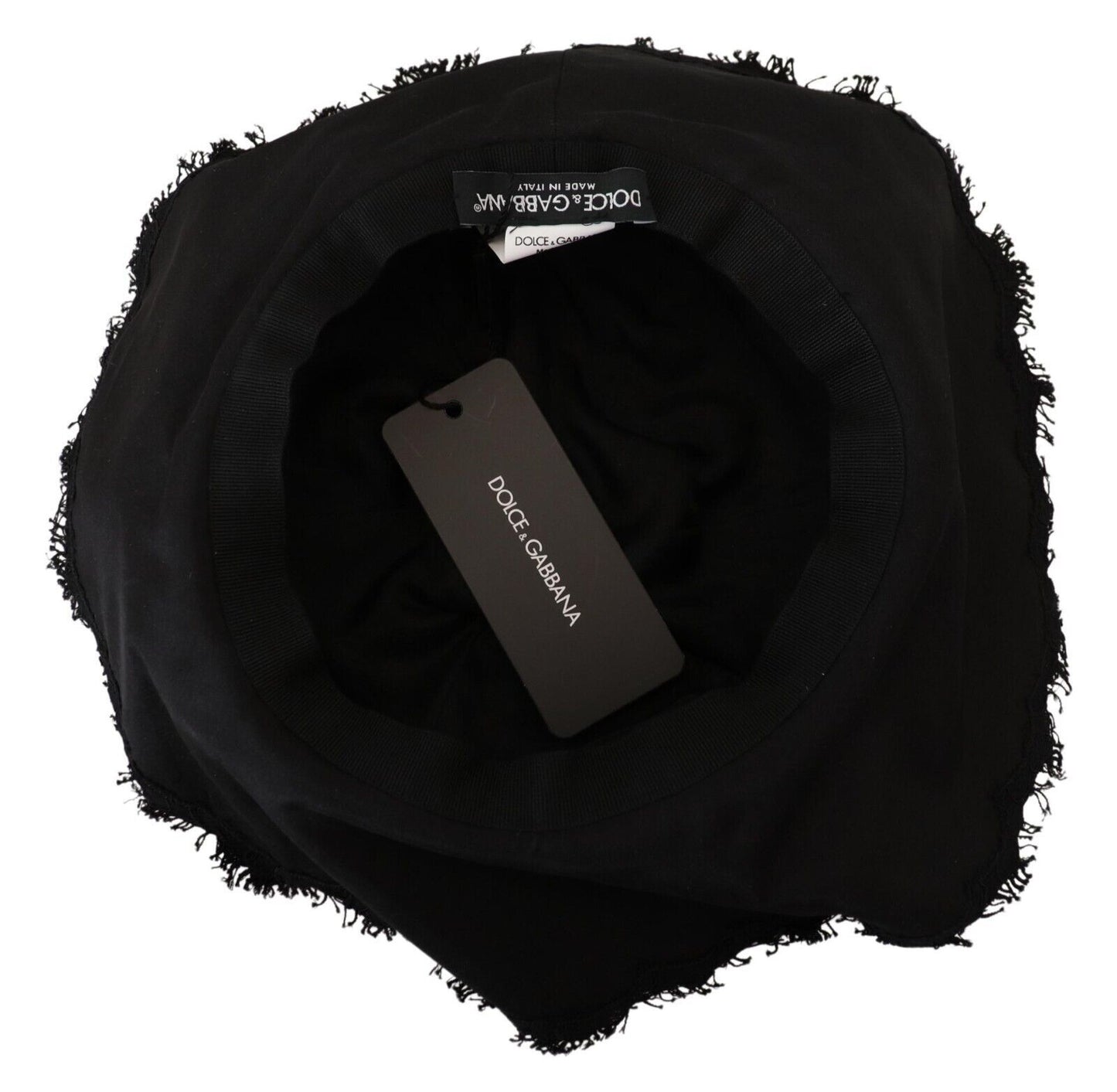 Dolce &amp; Gabbana Elegant Sun-Ready Black Designer Hat