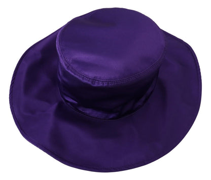 Dolce &amp; Gabbana Elegant Purple Silk Top Hat