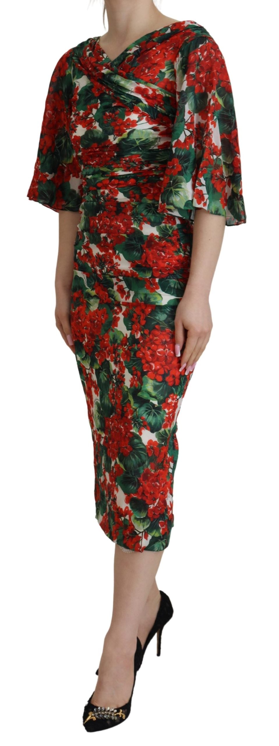 Dolce &amp; Gabbana Enchanting Floral Print Sheath Dress