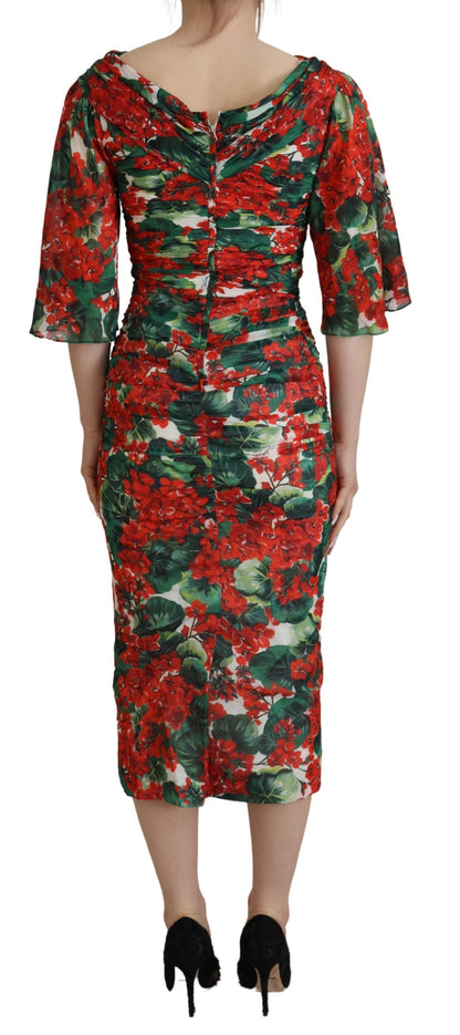 Dolce &amp; Gabbana Enchanting Floral Print Sheath Dress