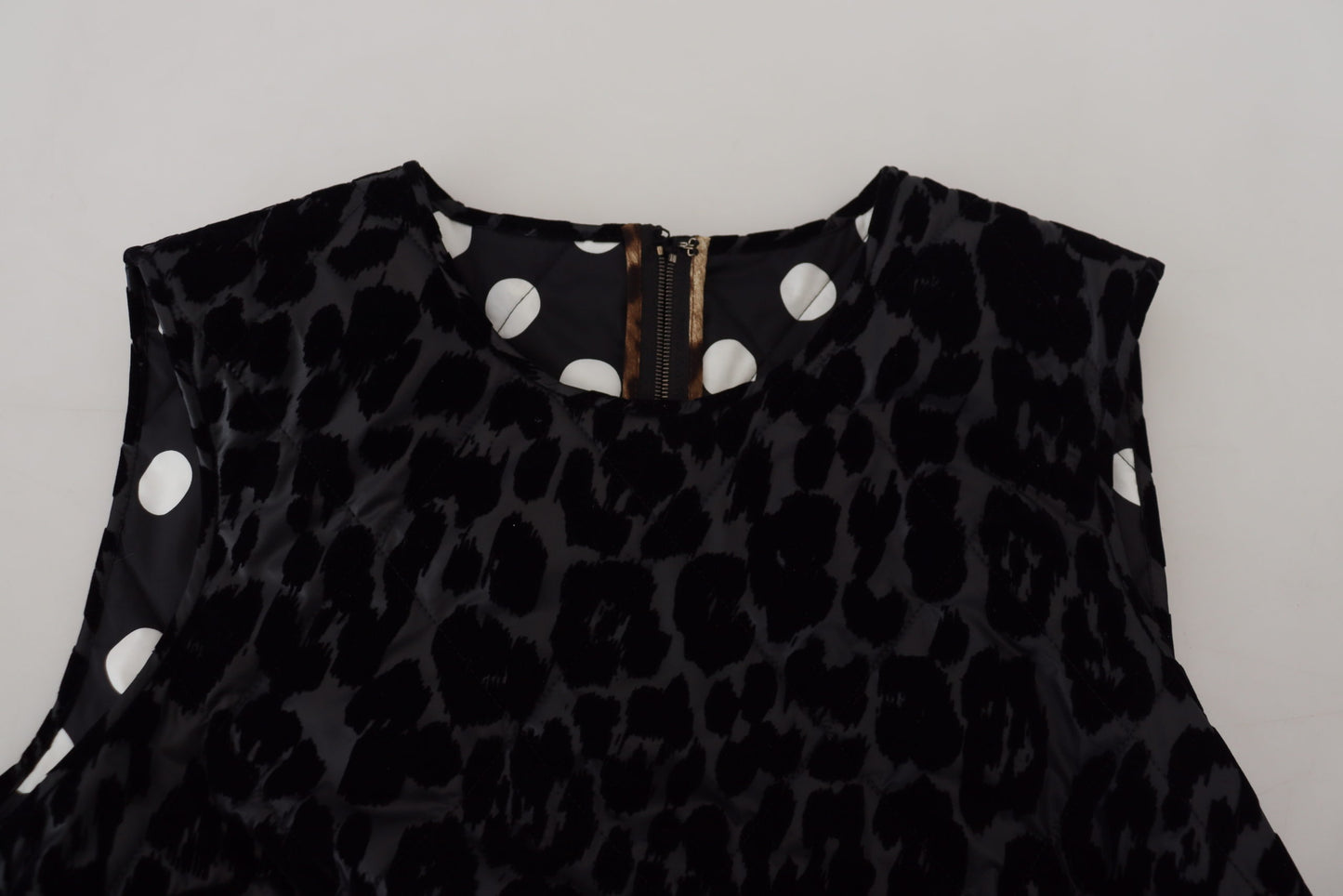 Dolce &amp; Gabbana Elegant Leopard Pattern Mini Shift Dress