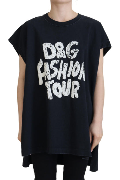 Dolce &amp; Gabbana Elegant Cotton Round Neck Tee with Print