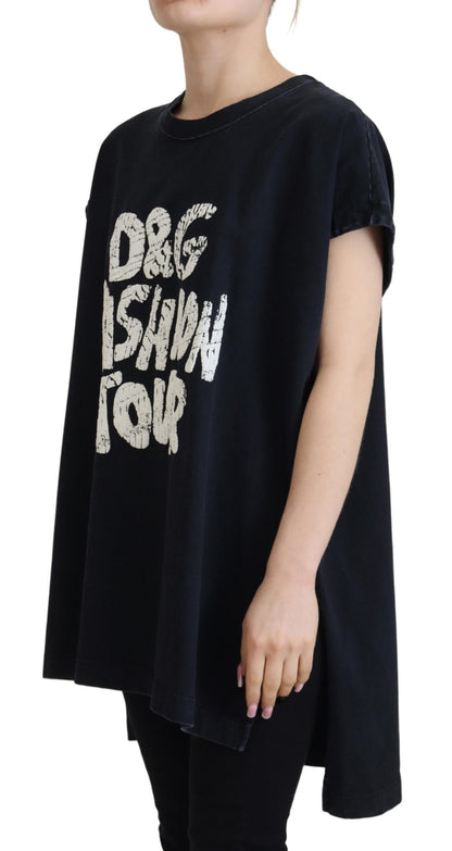 Dolce &amp; Gabbana Elegant Cotton Round Neck Tee with Print