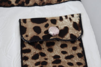 Dolce & Gabbana Elegant Leopard Print Pants for Sophisticated Style