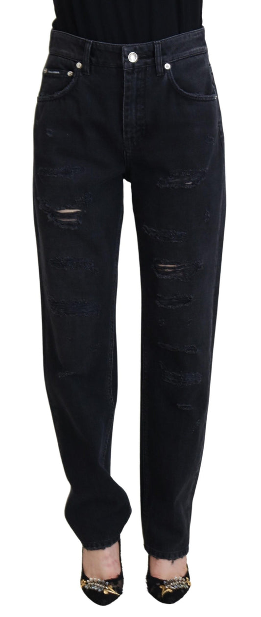 Dolce &amp; Gabbana Chic Black Denim Pants - Elevate Your Wardrobe