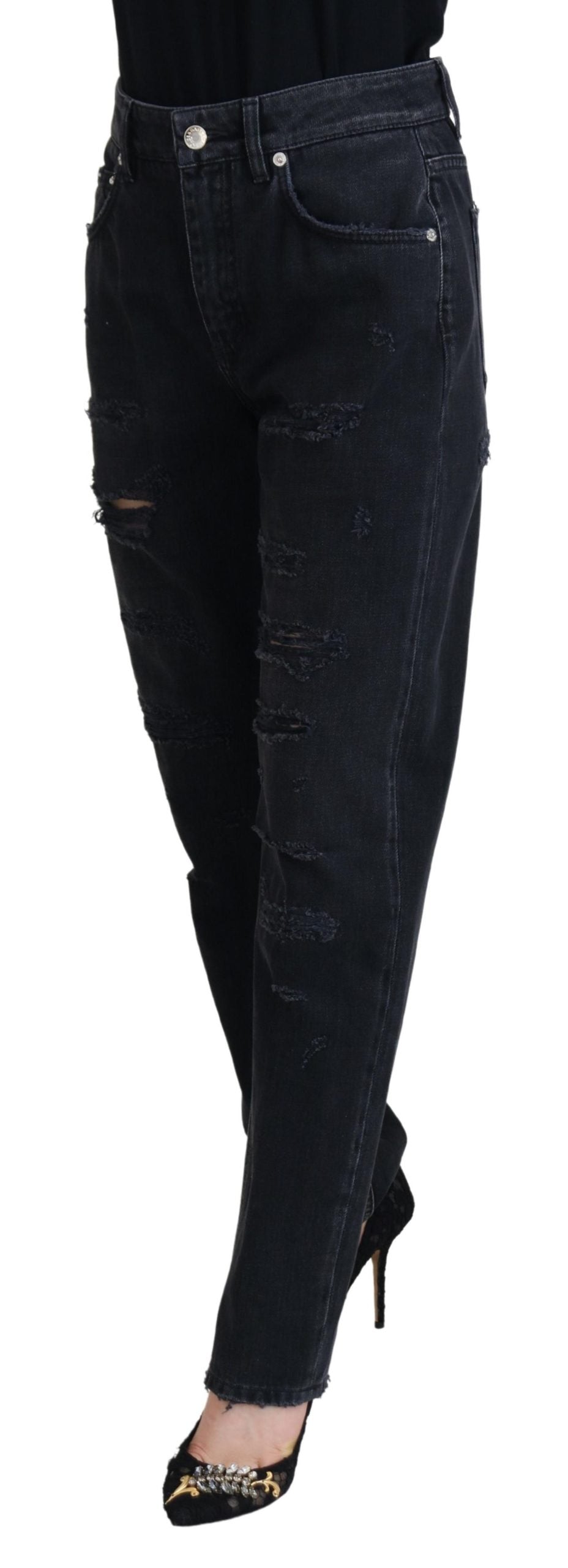 Dolce &amp; Gabbana Chic Black Denim Pants - Elevate Your Wardrobe