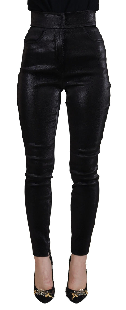 Dolce &amp; Gabbana Elegant Black Denim Pants - Tailored Fit