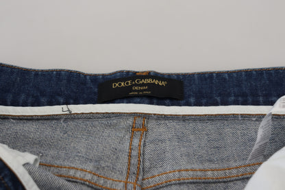 Dolce &amp; Gabbana Elegant Blue Denim Pants - Tailored Fit