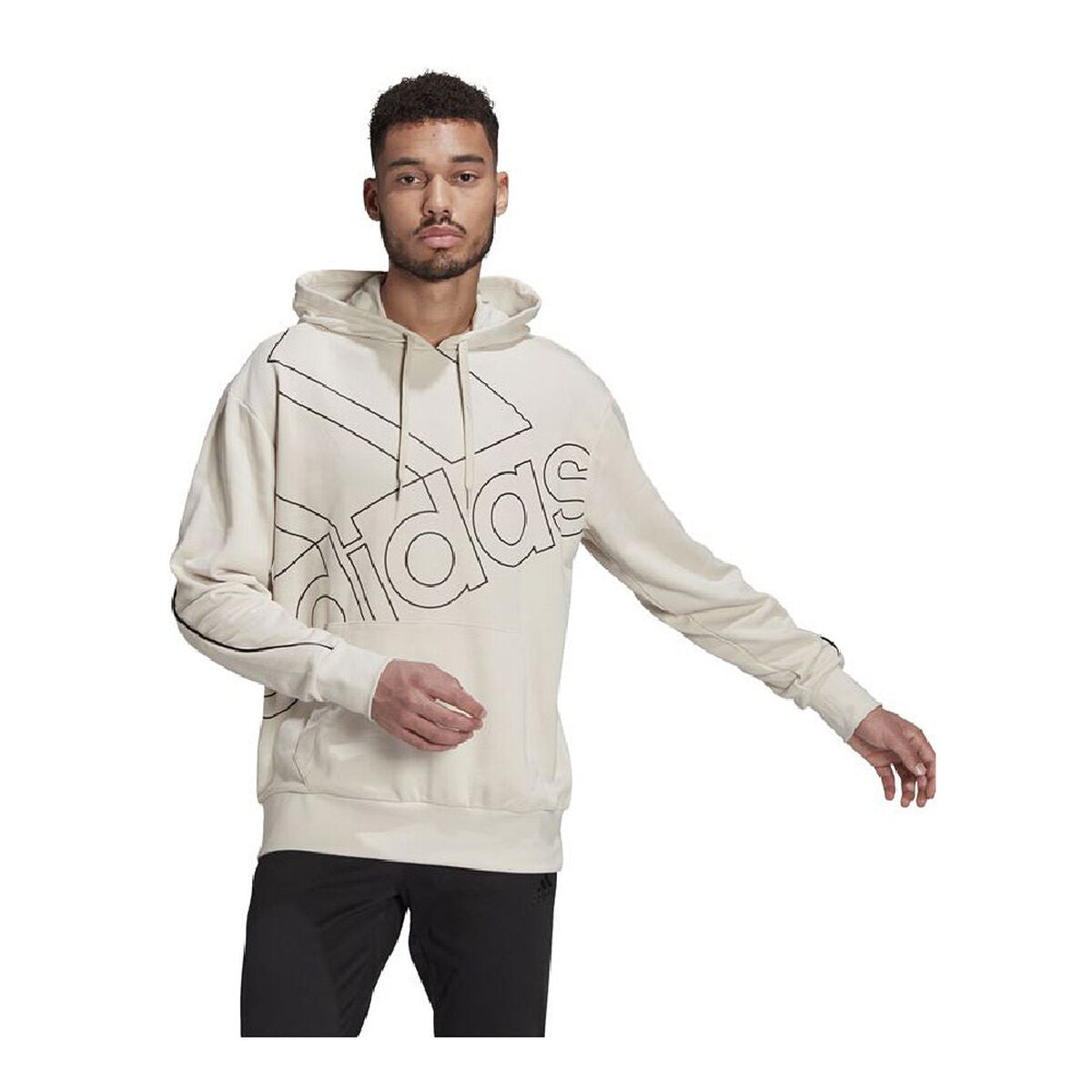 Heren Hoodie Adidas Giant Beige