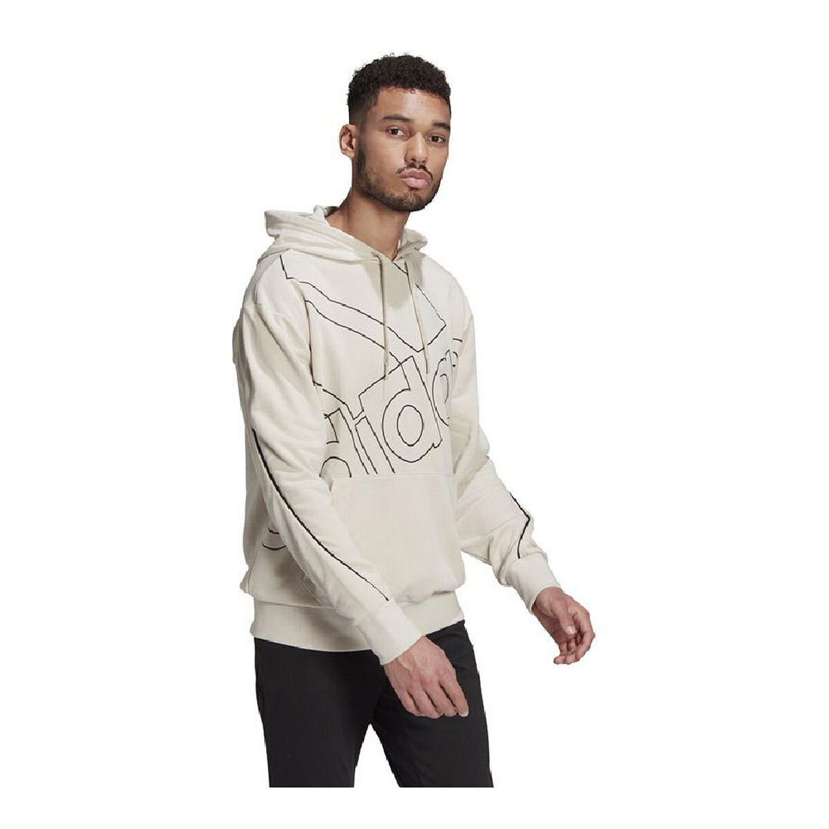 Heren Hoodie Adidas Giant Beige