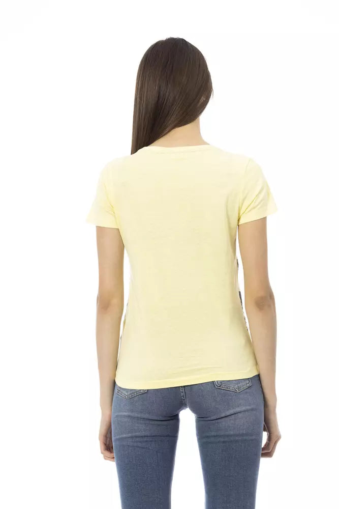 Trussardi Action Yellow Cotton Women T-Shirt