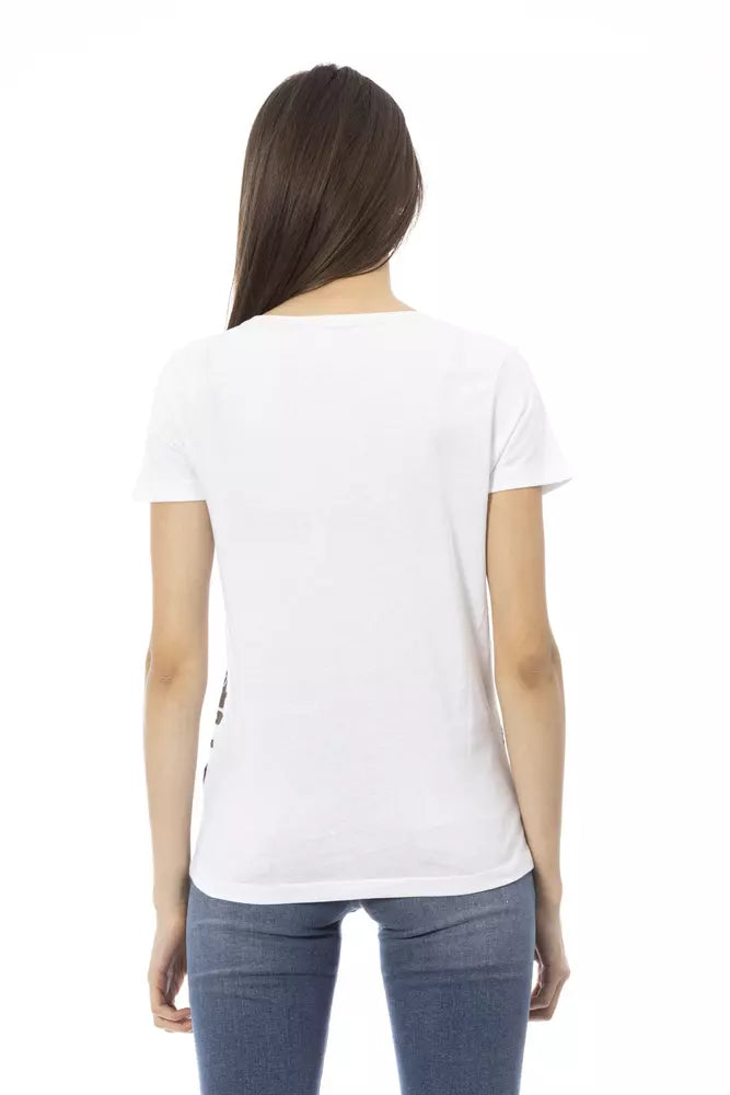 Trussardi Action White Cotton Women T-Shirt