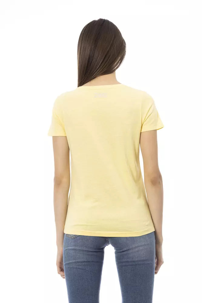 Trussardi Action Yellow Cotton Women T-Shirt